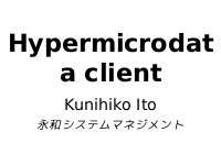 Hypermicrodata client