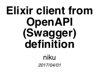 Elixir client from OpenAPI(Swagger) definition