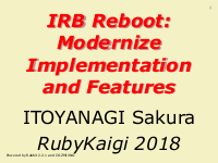 IRB Reboot: Modernize Implementation and Features