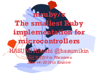 mrubyc - The smallest Ruby implementation for microcontrollers