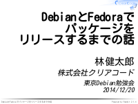DebianとFedoraでパッケージをリリースするまでの話