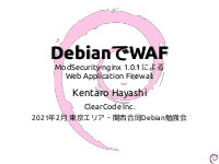 Tokyo Debian ModSecurity 2021