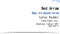 Red Arrow - Ruby and Apache Arrow