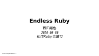 Endless Ruby
